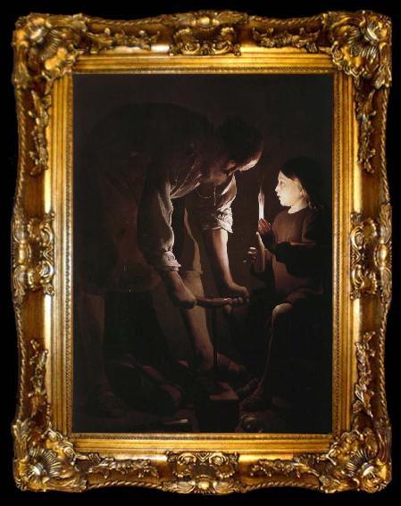 framed  Georges de La Tour Carpenter Saint Joseph, ta009-2